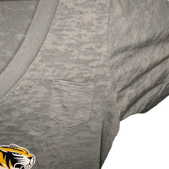 STEP AHEAD UNIVERSITY OF MISSOURI Mizzou‎ Tigers Short Sleeve Shirt Women Large - Picture 8 of 9